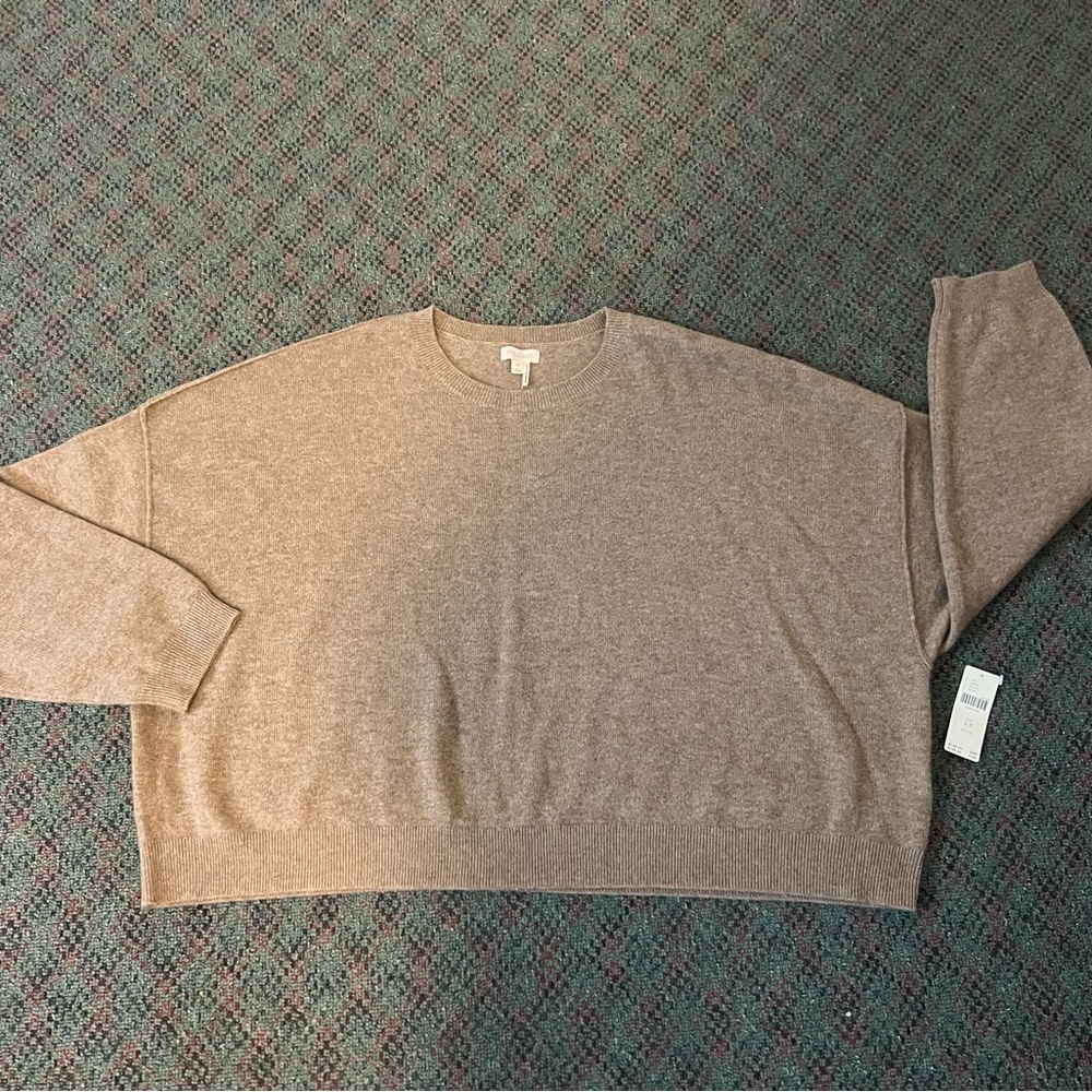 NWT PILCRO CASHMERE CROPPED SWEATER 2X
